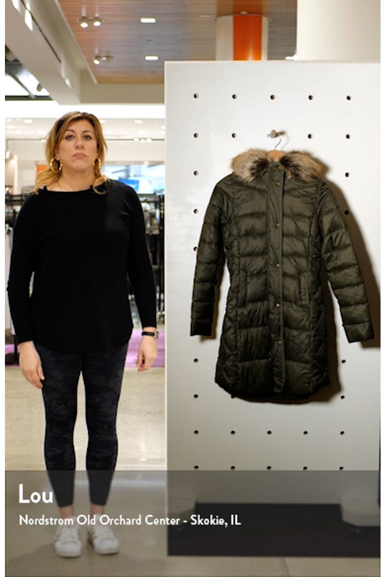 Jamison Hooded Puffer Parka with Faux Fur Trim video