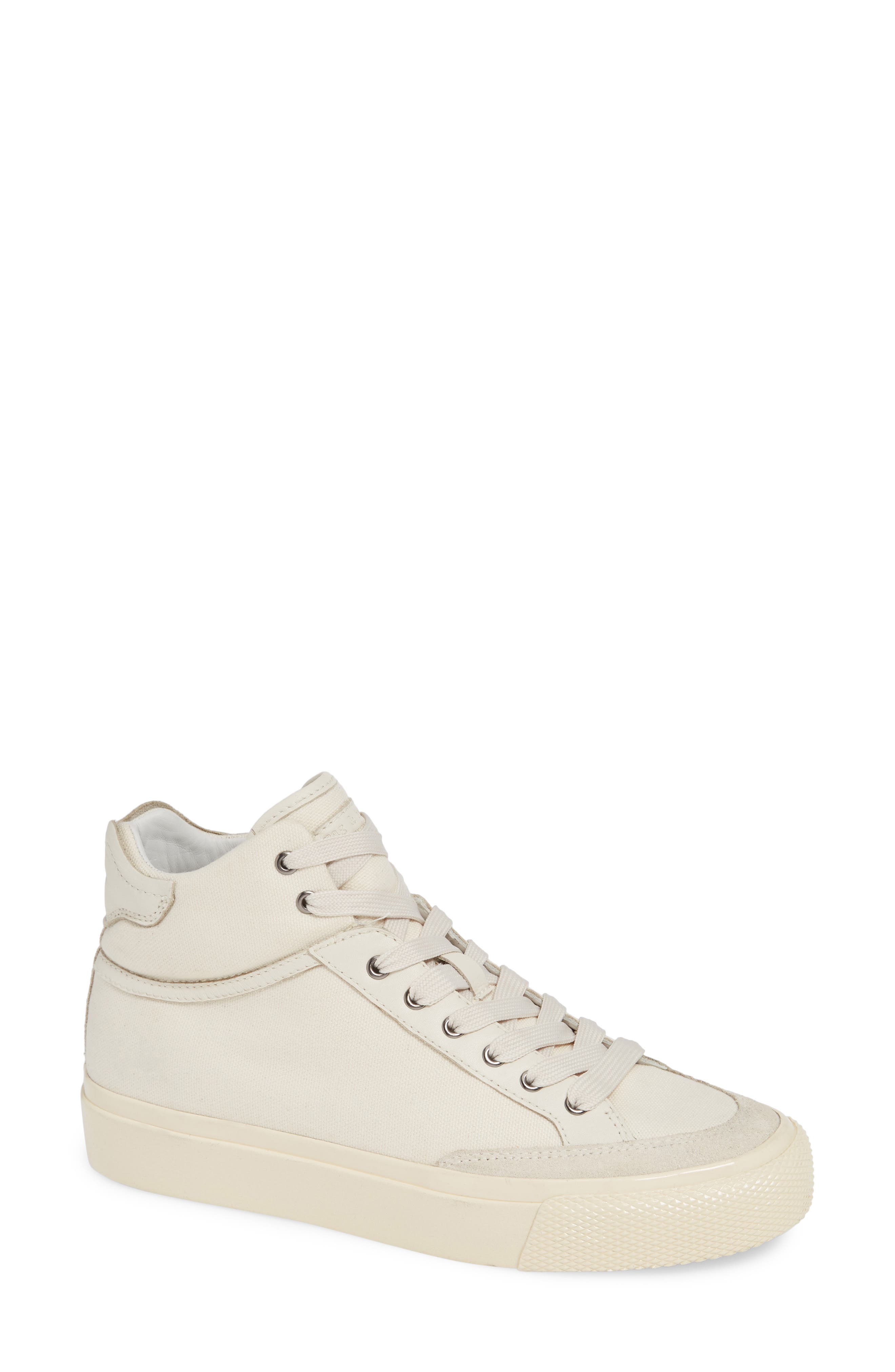 Army High Top Sneaker, Main, color, ECRU CANVAS