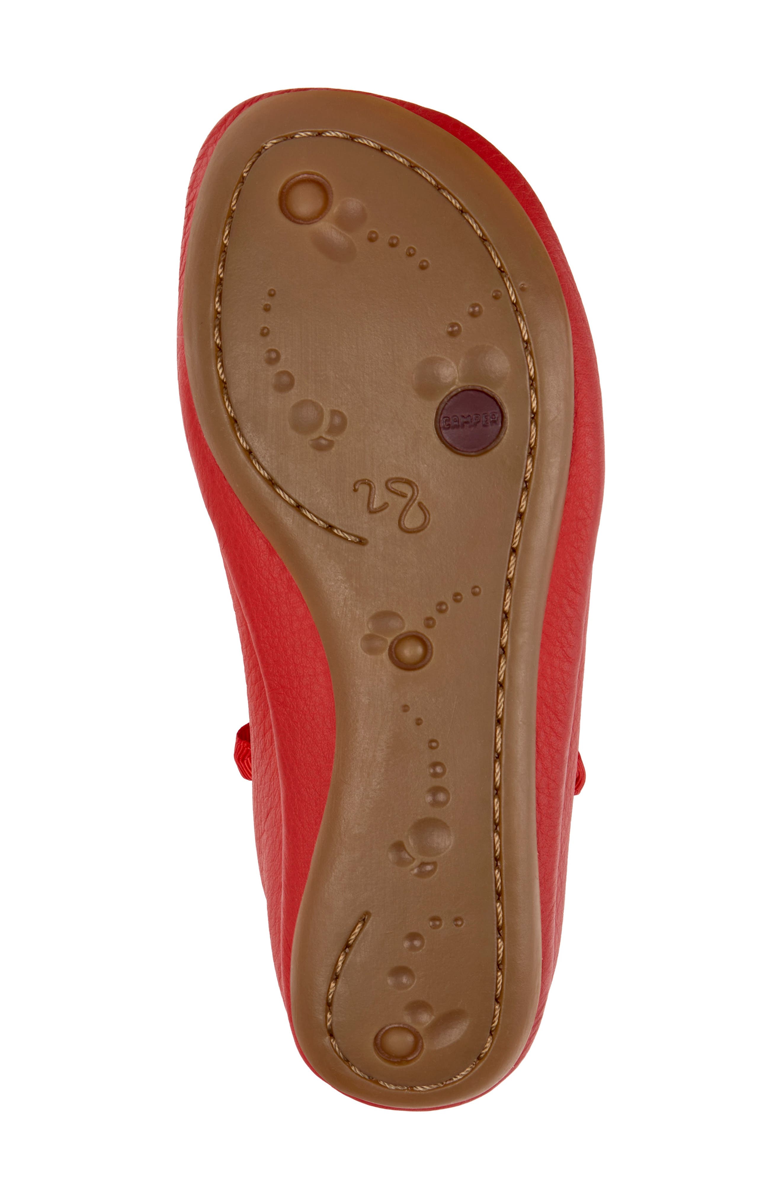 Kids' Right Lace-Up Flat, Alternate, color, MEDIUM RED