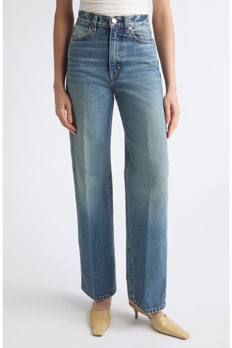 The Quinn High Waist Straight Leg Jeans, Main, color, NOUVEAU WASH