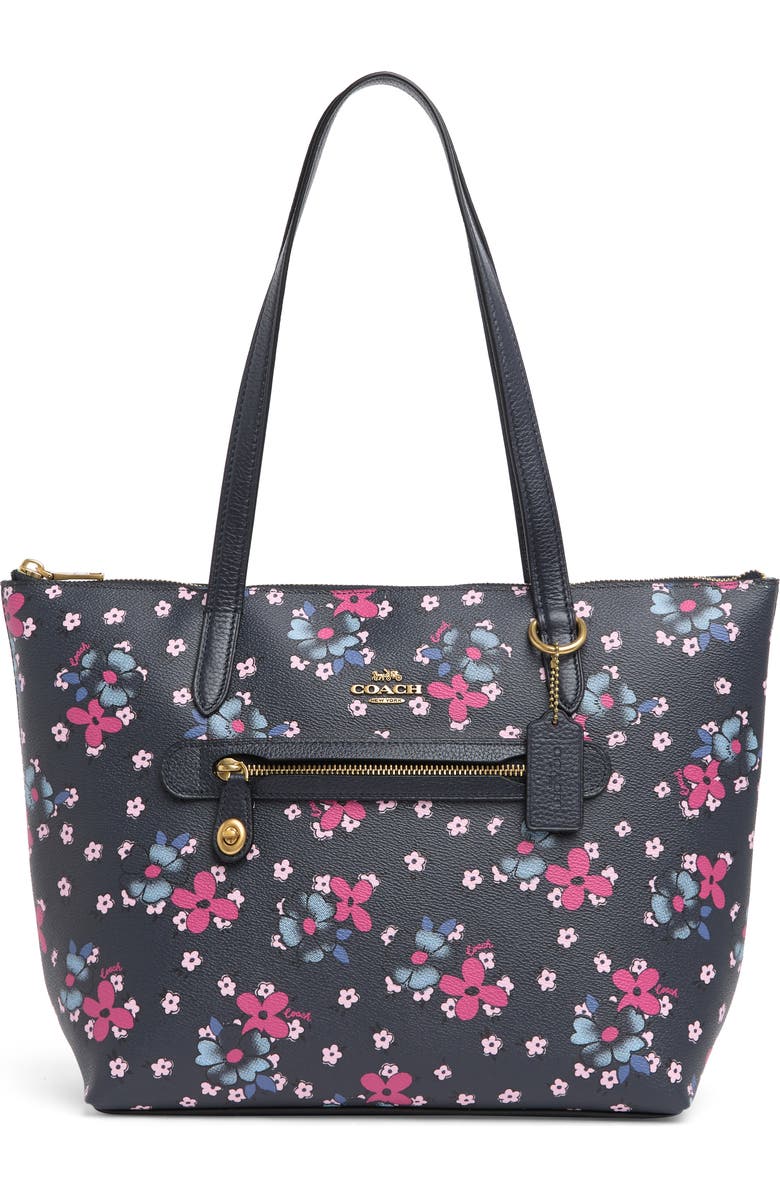 COACH Field Floral Print Taylor Tote, Main, color,