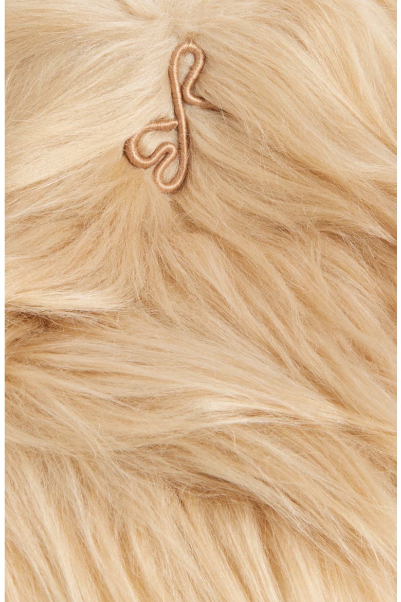 Faux Fur Hat, Alternate, color, BEIGE