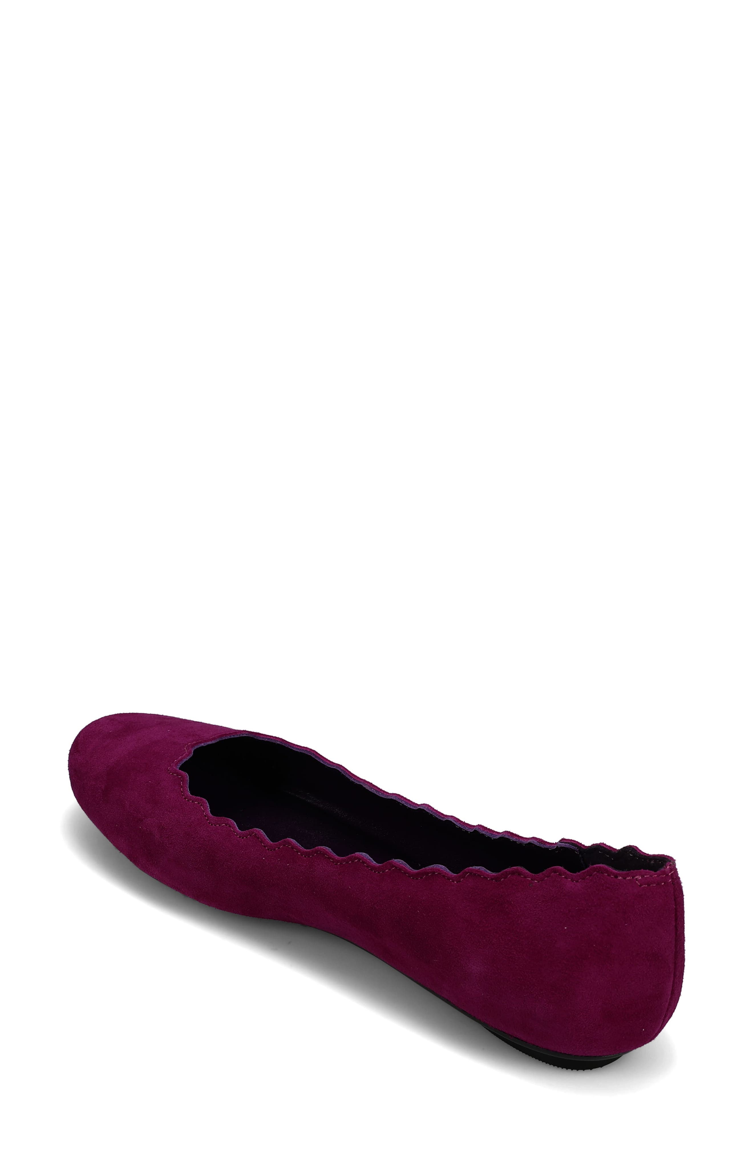 Baird Scalloped Ballet Flat, Alternate, color, ORCHID