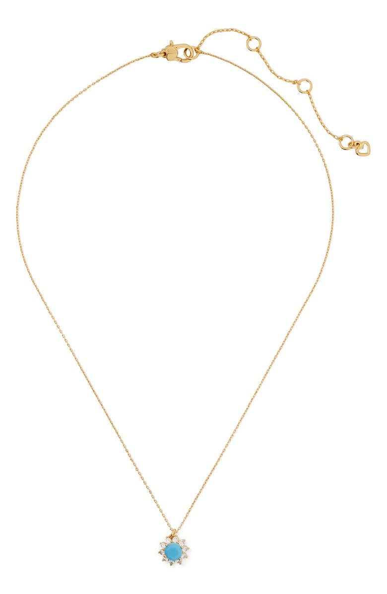 Kate Spade New York halo pendant necklace, Main, color,