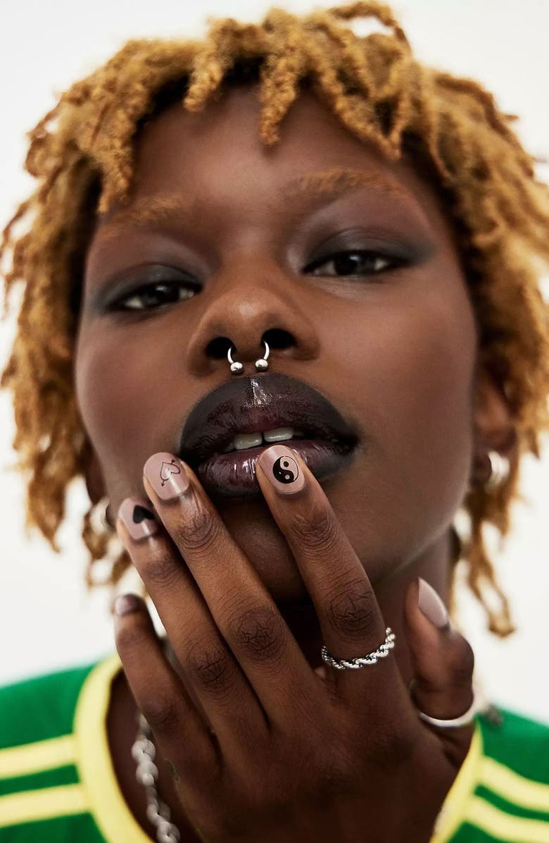 INKED by Dani Nail Art Pack Temporary Tattoos, Alternate, color, B And W