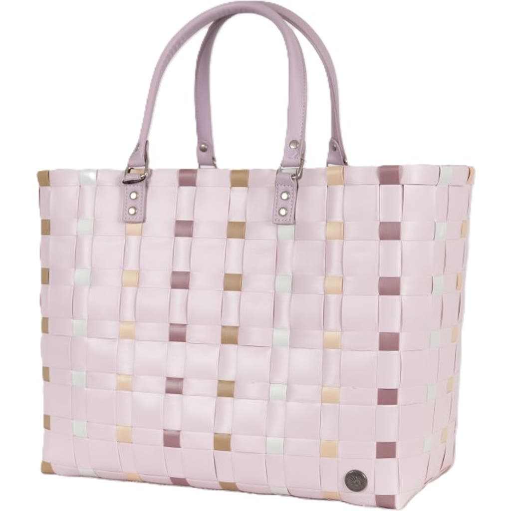 Handed By Dots Recycled Plastic Weekender Bag In Soft Lilac Mix