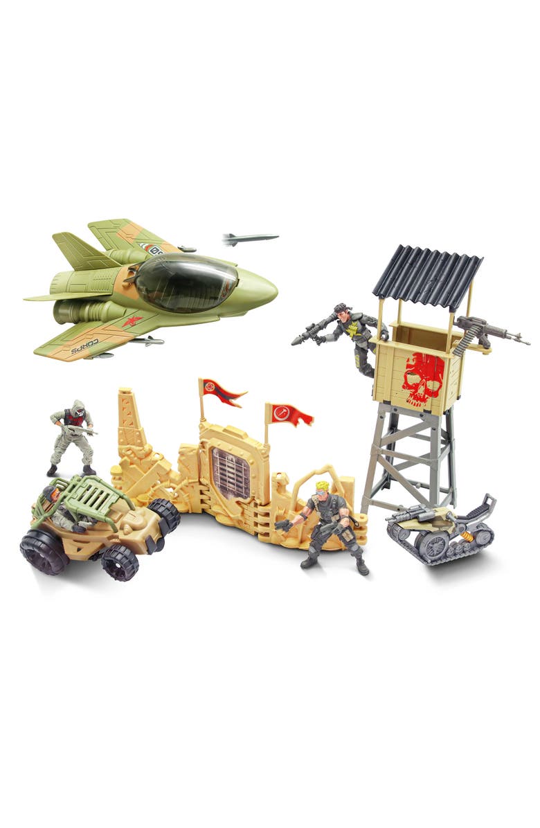 Lanard The Corps! Mission Terrain Battle 4 Posable Action Figures, 3+, Main, color, 