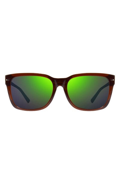 Taylor 56mm Polarized Square Sunglasses