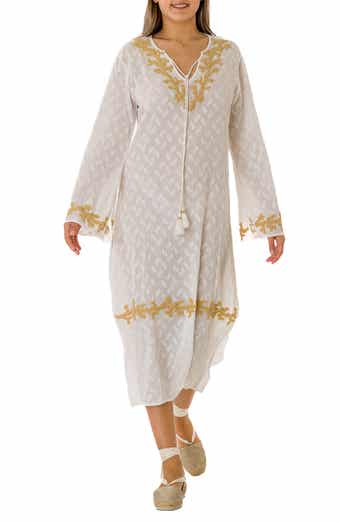 Embroidered Cotton Kaftan