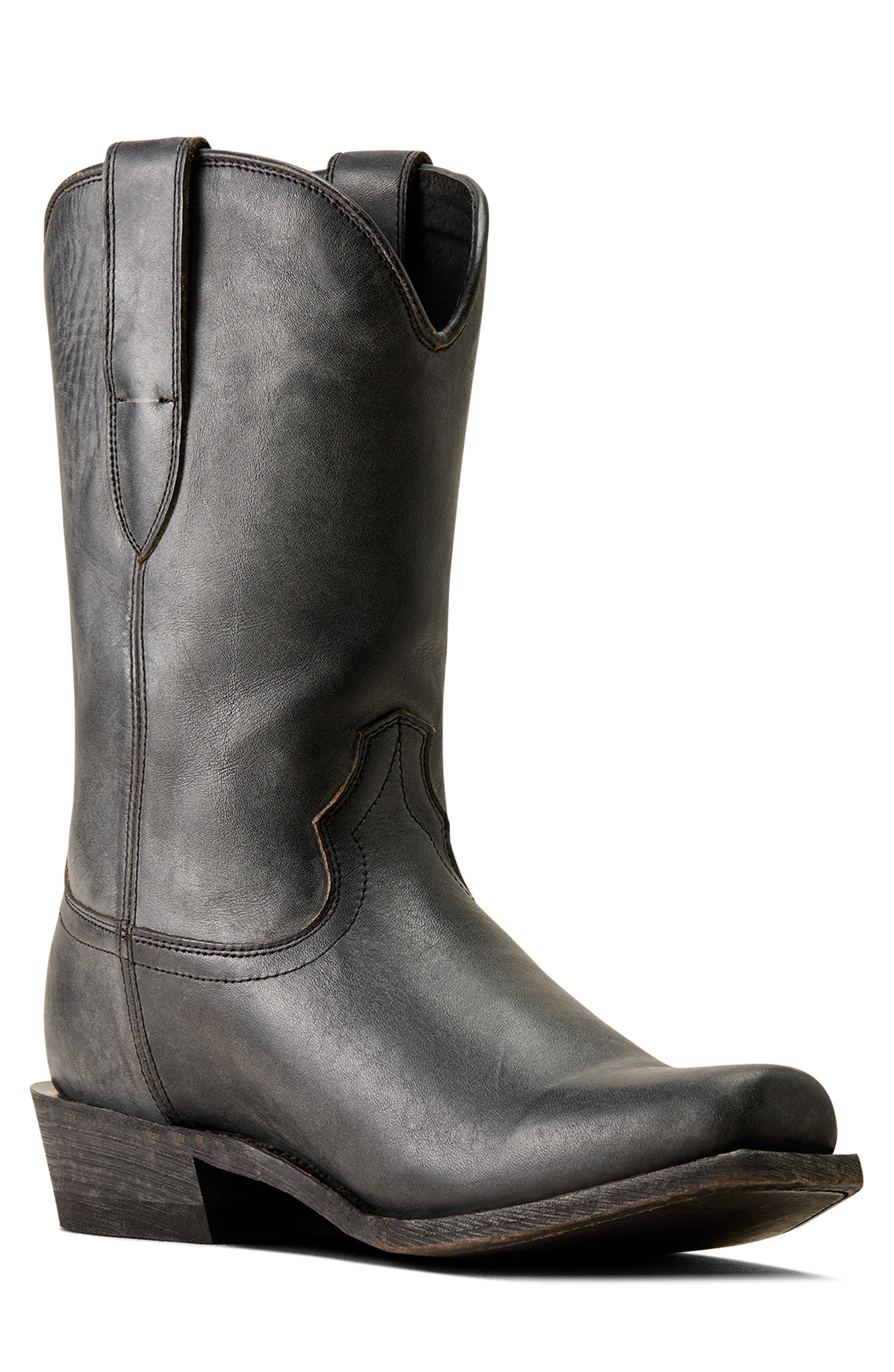 Knoxville Square Toe Western Boot, Main, color, BEDUINO BLACK