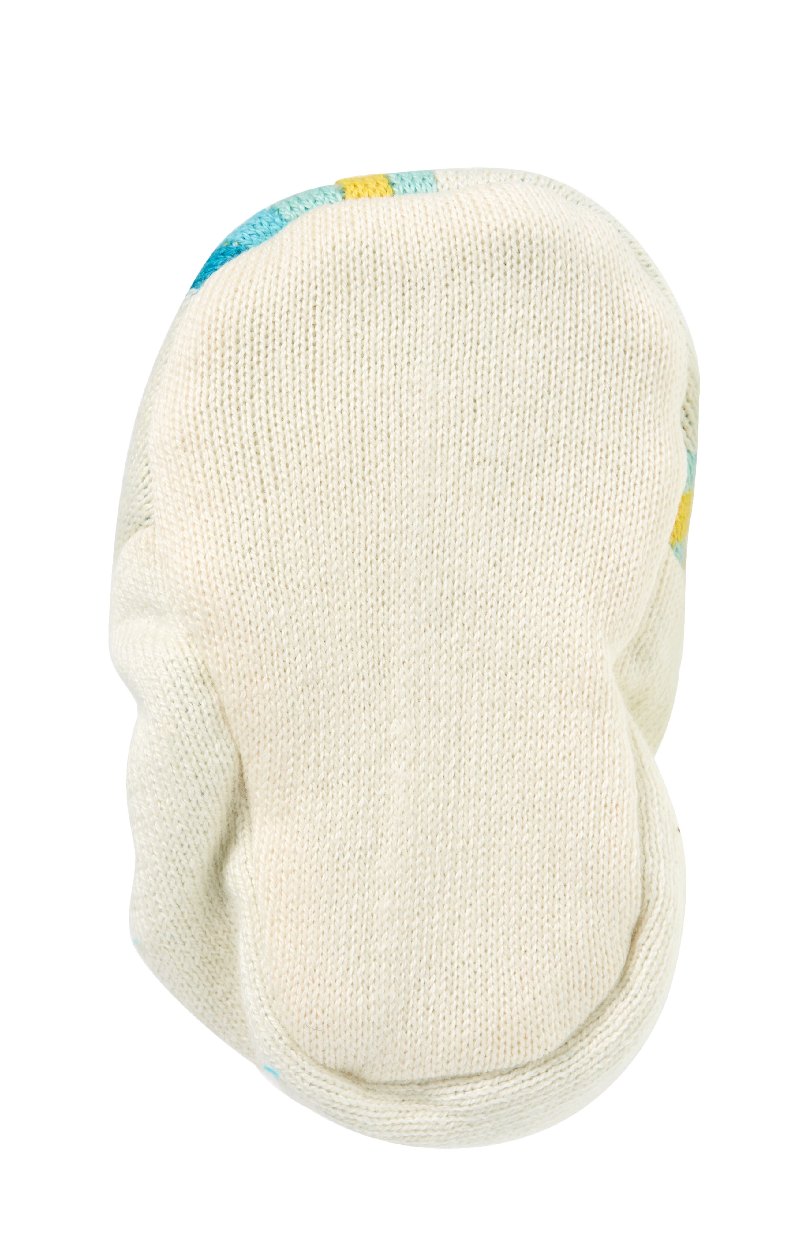 Rainbow Knit Crib Shoe, Alternate, color, BLUE