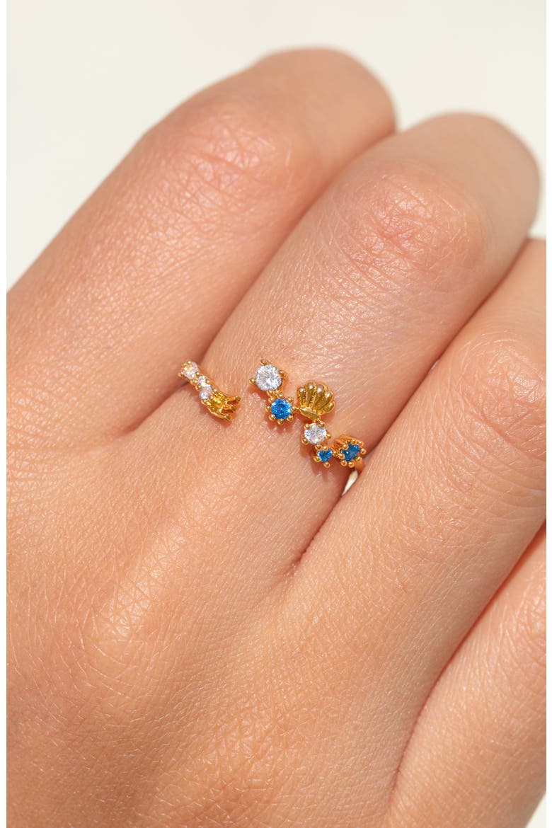 x Disney The Little Mermaid Dinglehopper Ring, Alternate, color, GOLD