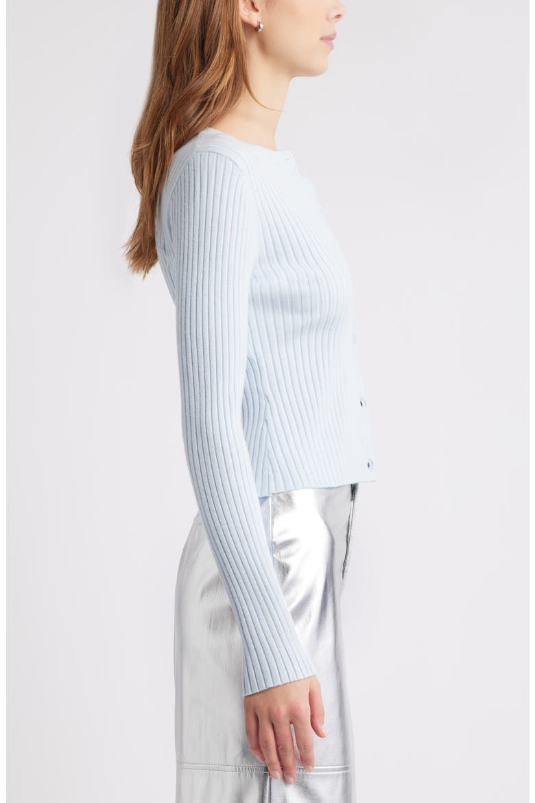 Rib Cardigan, Alternate, color, BLUE AIR