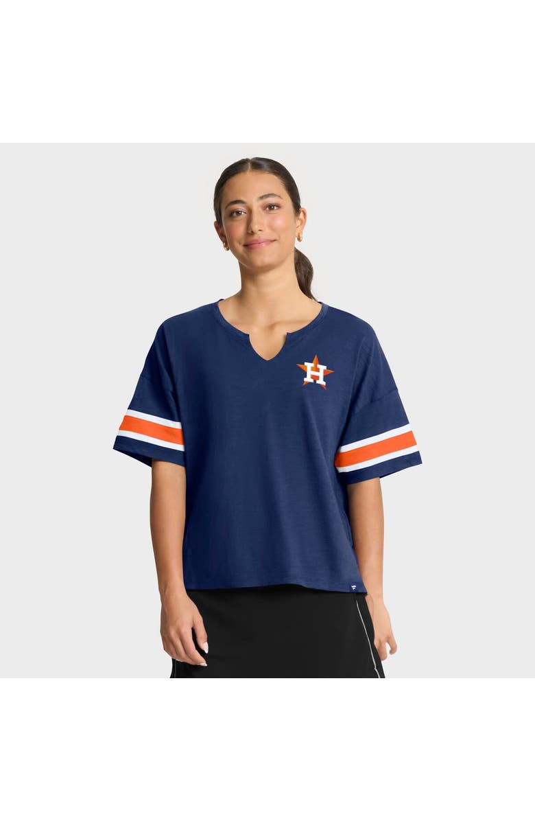 FANATICS Women's Fanatics Navy Houston Astros Curl Route T-Shirt, Main, color, Navy