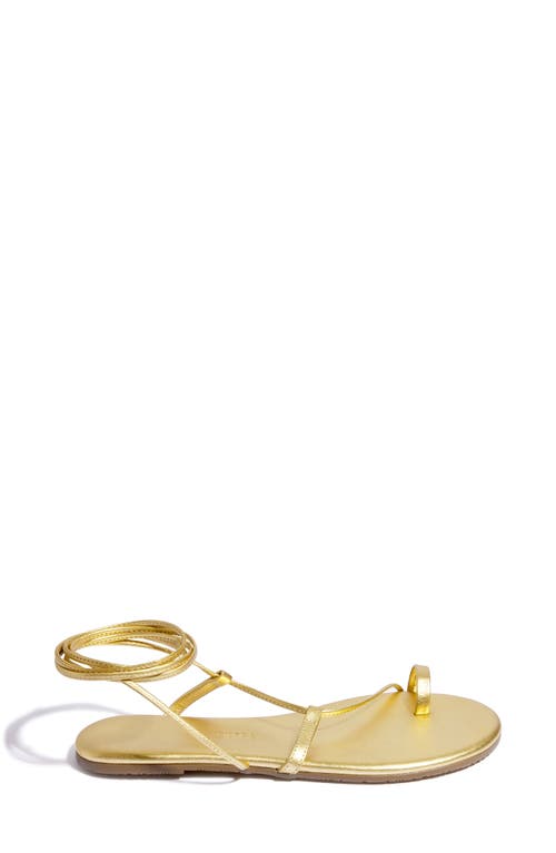 Tkees Jo Lace-up Sandal In Gold
