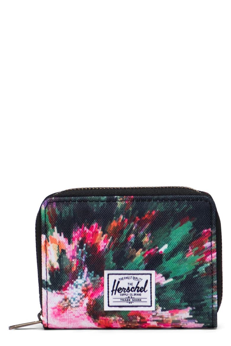 Tyler RFID Zip Wallet, Main, color, PIXEL FLORAL