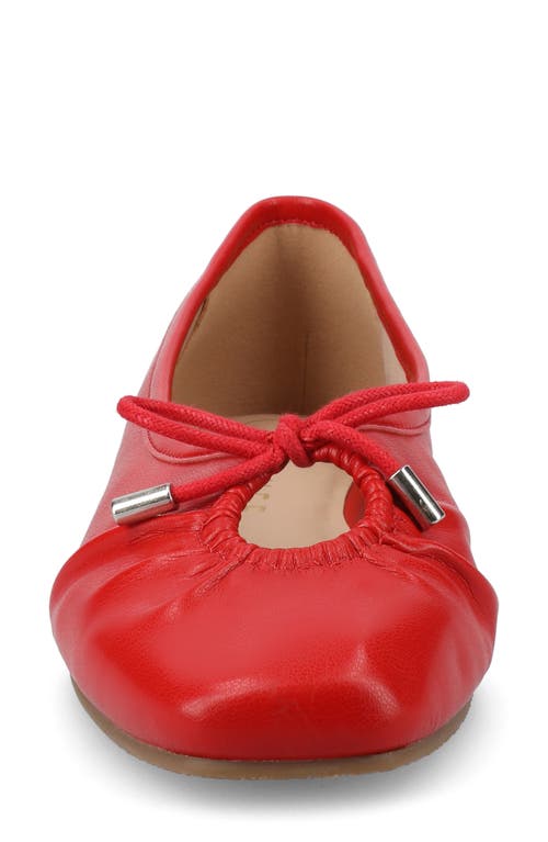 JOURNEE COLLECTION JOURNEE COLLECTION CALLEE KEYHOLE SQUARE TOE FLAT