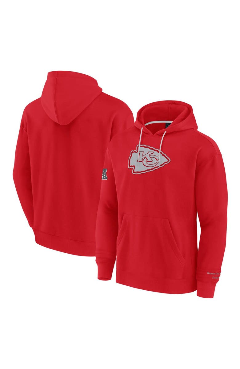 FANATICS Men's Fanatics Red Kansas City Chiefs Elements Pace Fleece Pullover Hoodie, Main, color, 