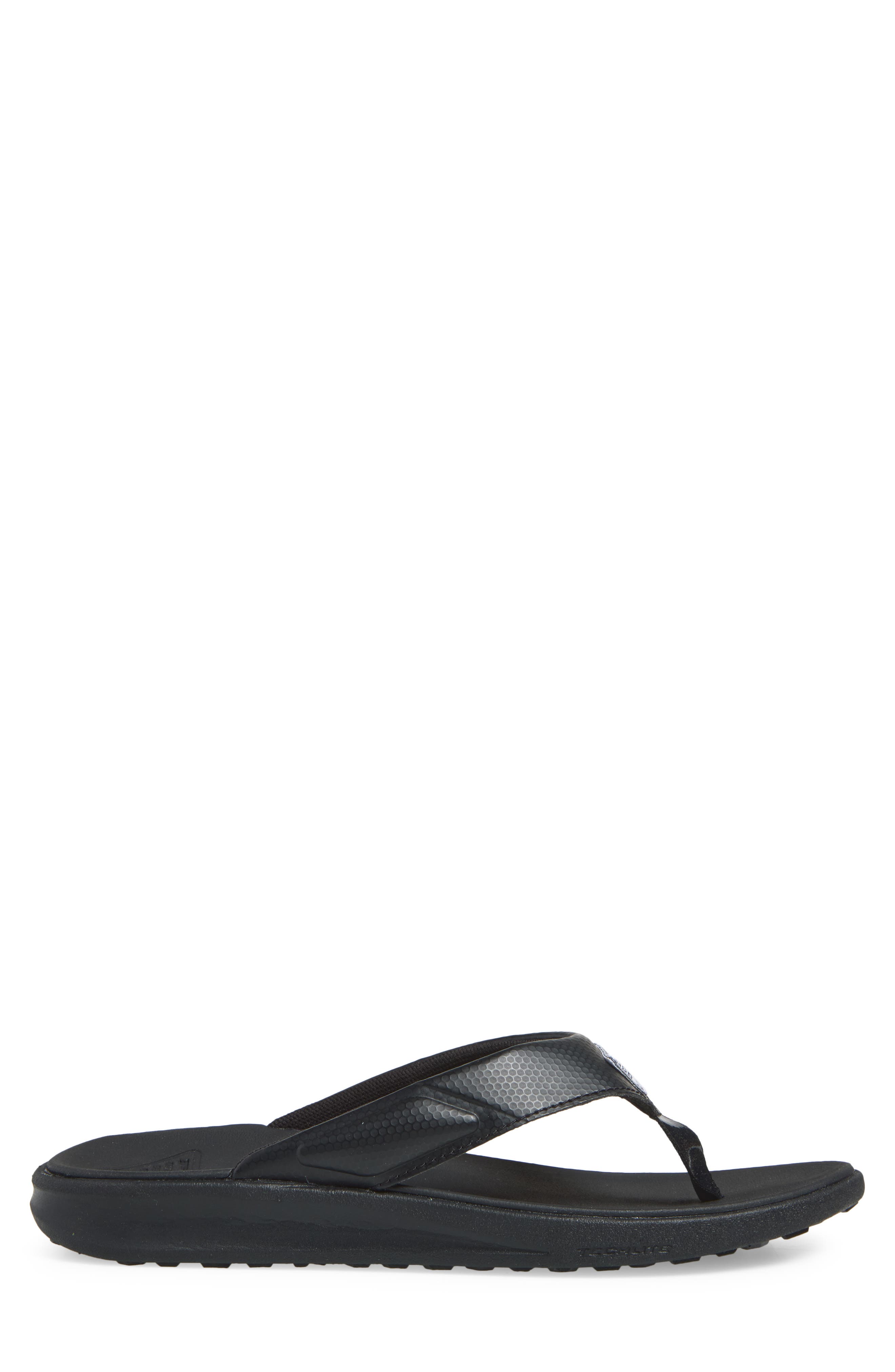 Rostra Beachcomber PFG Flip Flop, Alternate, color, BLACK TITANIUM II