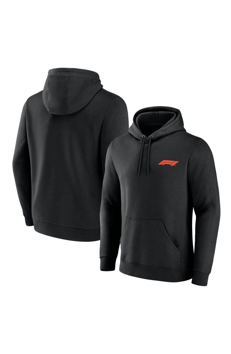 FANATICS Men's Fanatics Branded Black Formula 1 Merchandise Pullover Hoodie, Alternate, color,