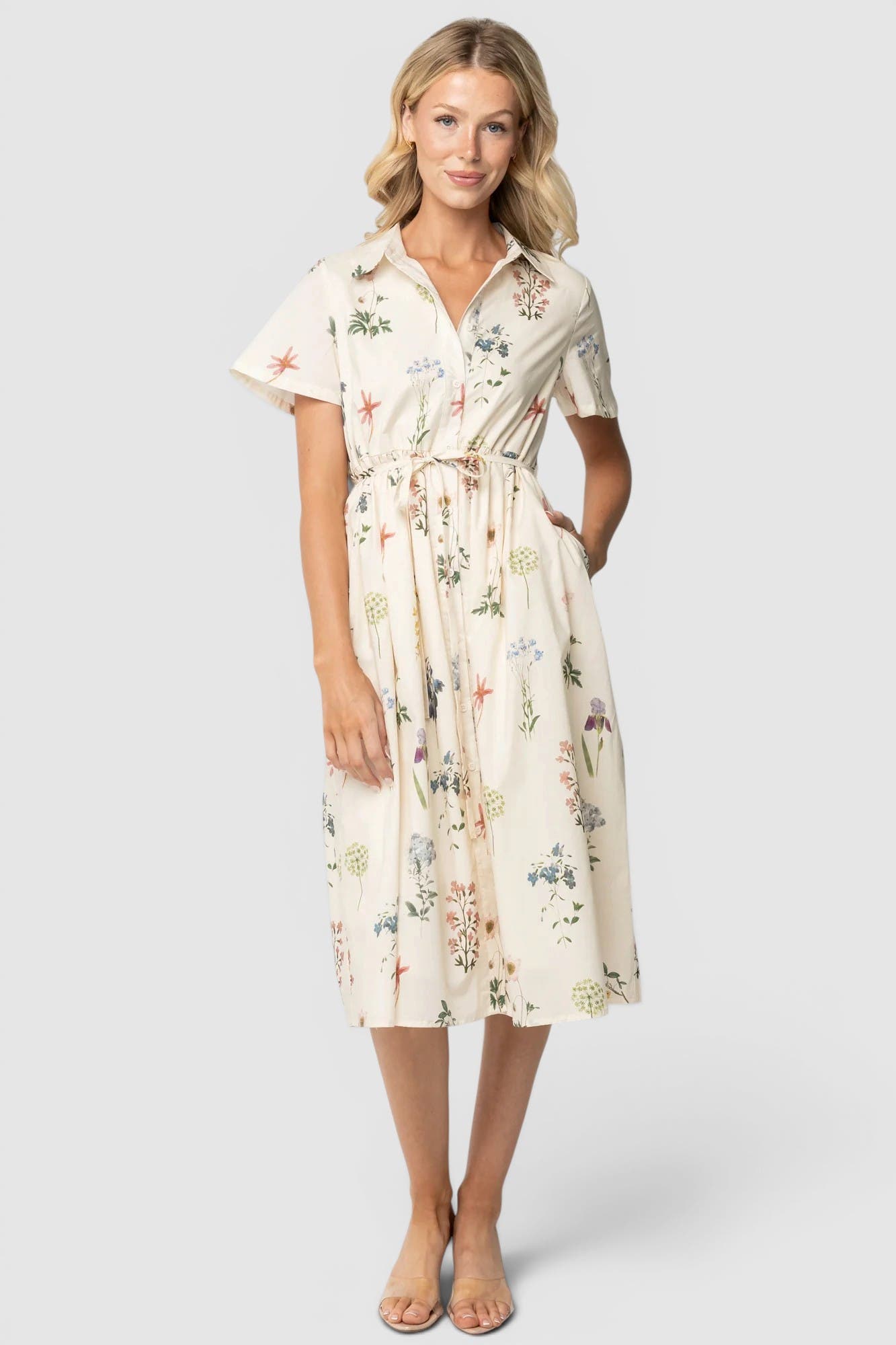 selected Ivory + Multi Floral