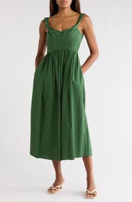 Rebecca Taylor Fit & Flare Midi Dress
