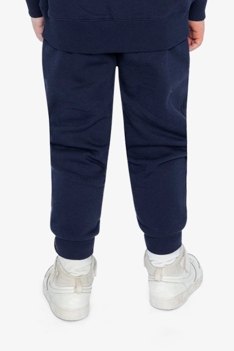 Fleece Zippered Pockets Ribbed Cuffs Sweatpants, Alternate, color, Dark Blue