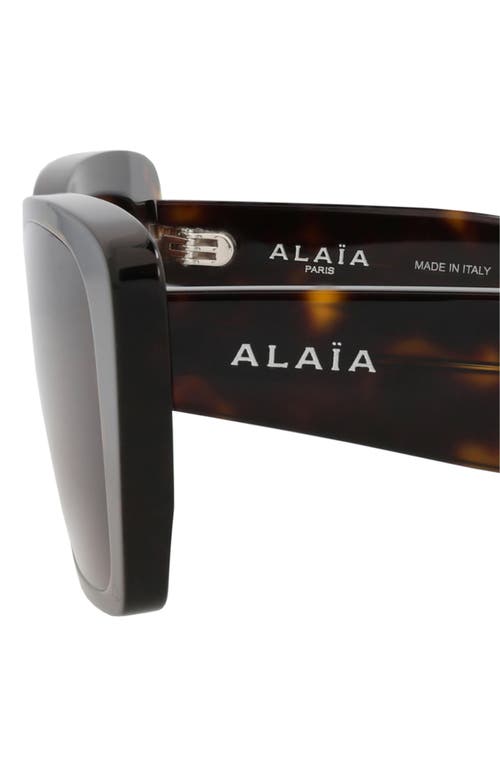 Alaïa 57mm Rectangular Sunglasses In Brown