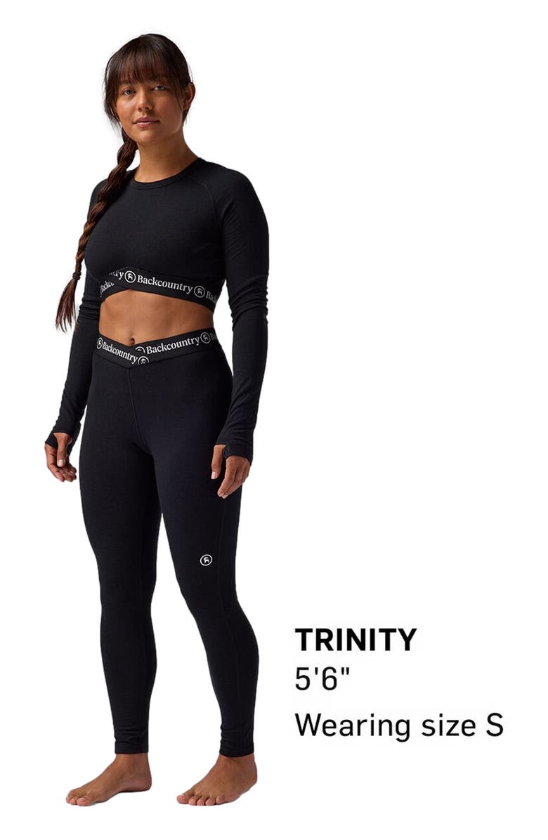 Backcountry Cedars Rws Merino Lt-Wt Baselayer V-Waist Bottom - Women's, Alternate, color, Black