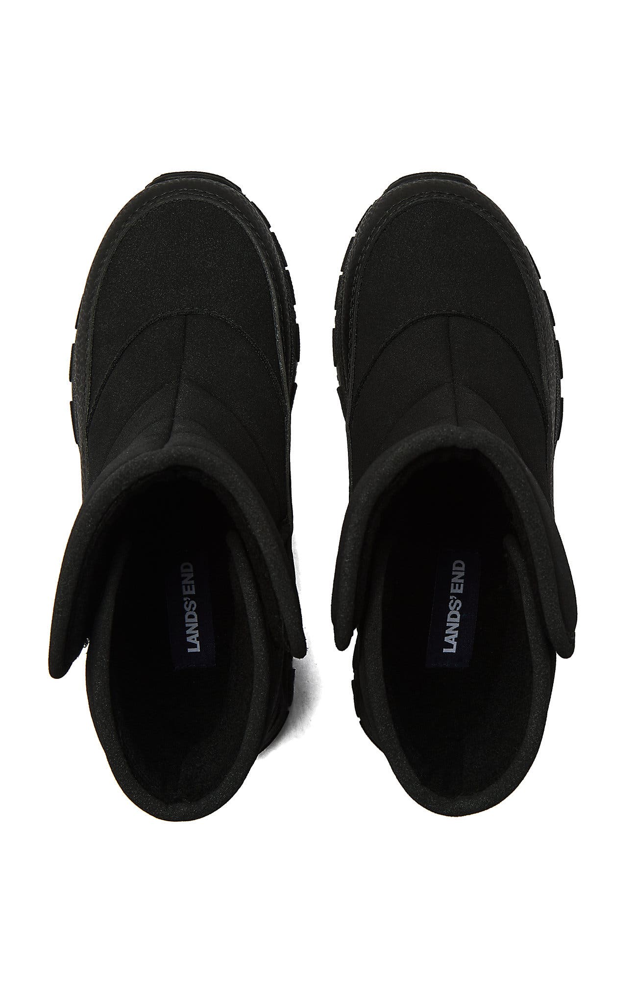 Lands' End Kids Expedition Waterproof Puffer Snow Boots, Alternate, color, Black