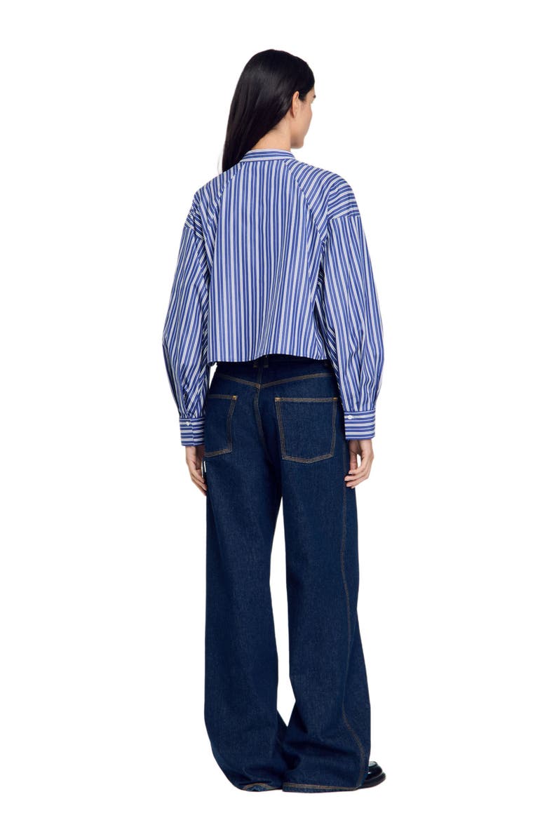 SANDRO Striped shirt, Alternate, color, 