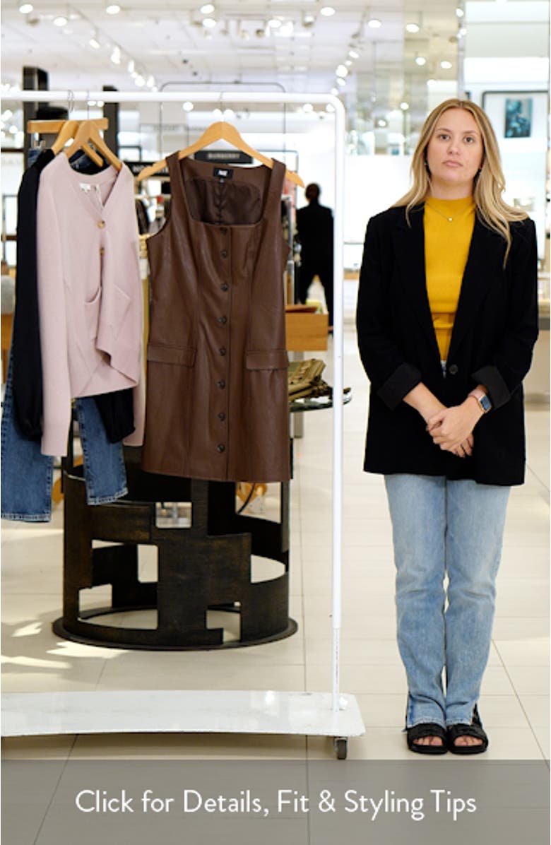 Rubie Sleeveless Faux Leather Minidress, sales video thumbnail