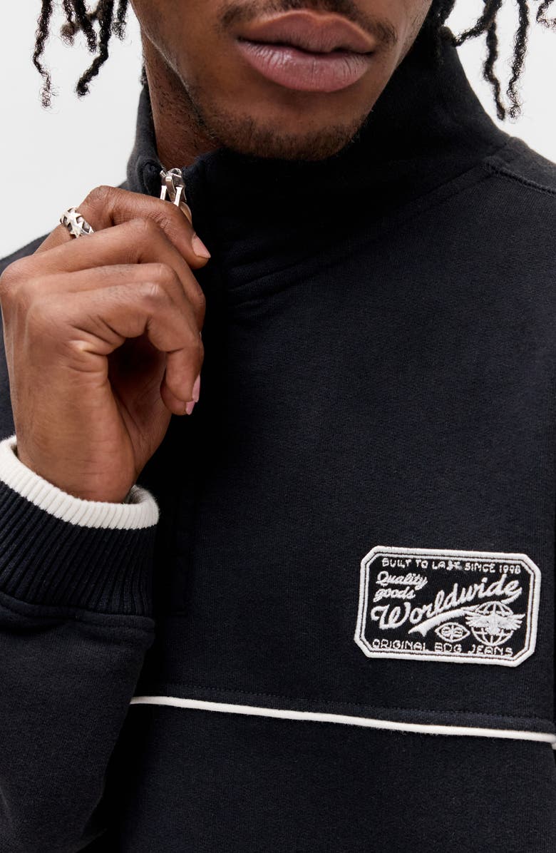 BDG Urban Outfitters Dust Quarter Zip Cotton Sweatshirt, Alternate, color, 