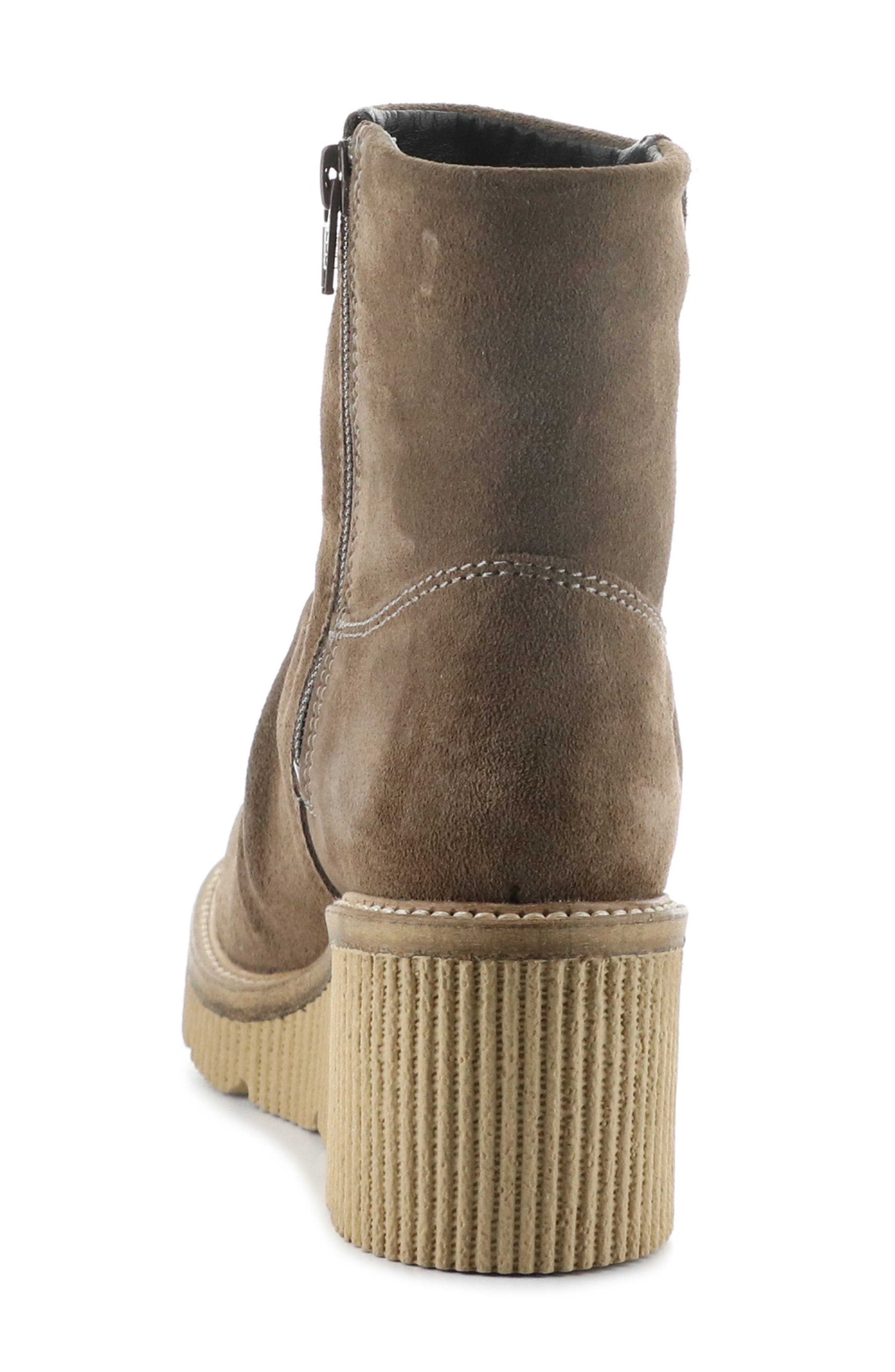 Bos. & Co. Alina Waterproof Platform Wedge Bootie, Alternate, color, Taupe