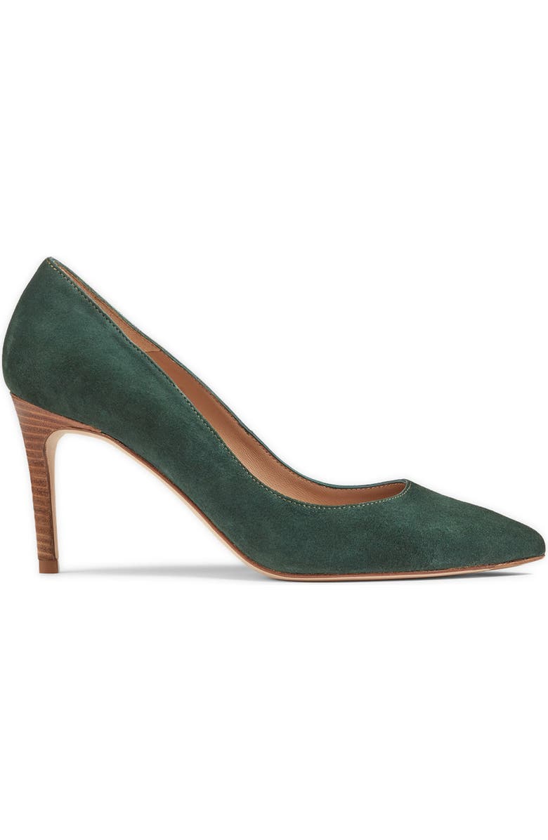 LK Bennett Floret Pointed Toe Pump, Alternate, color, Dark Green