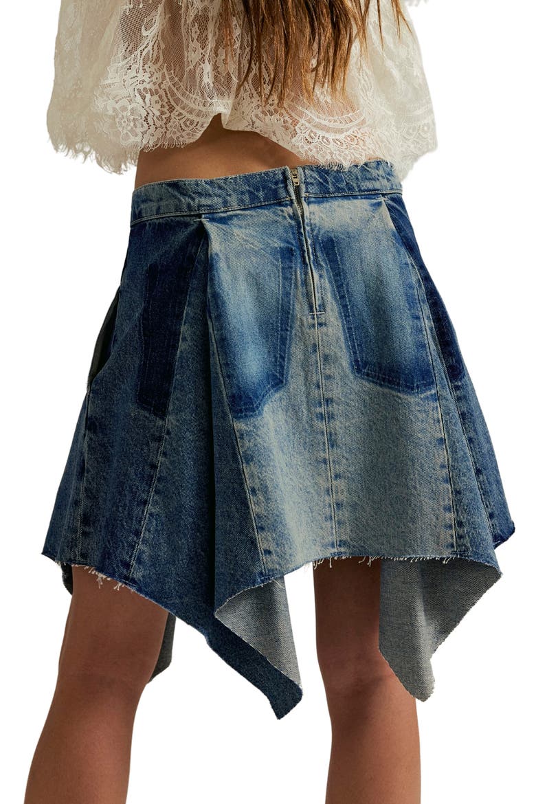 Wild River Denim Handkerchief Hem Midi Skirt, Alternate, color, SMALL TALK