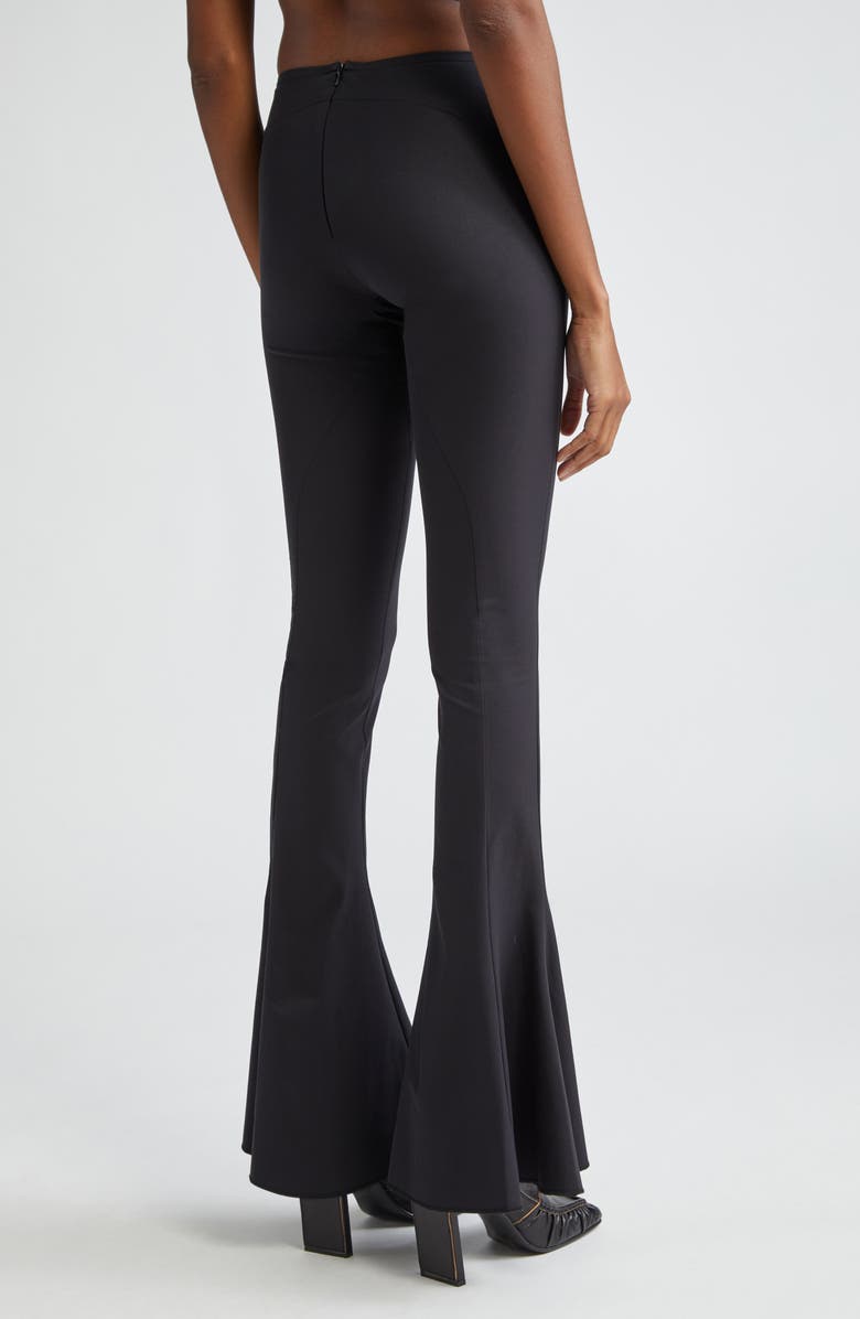 Knwls Slim Stretch Virgin Wool Flare Leg Trousers, Alternate, color,