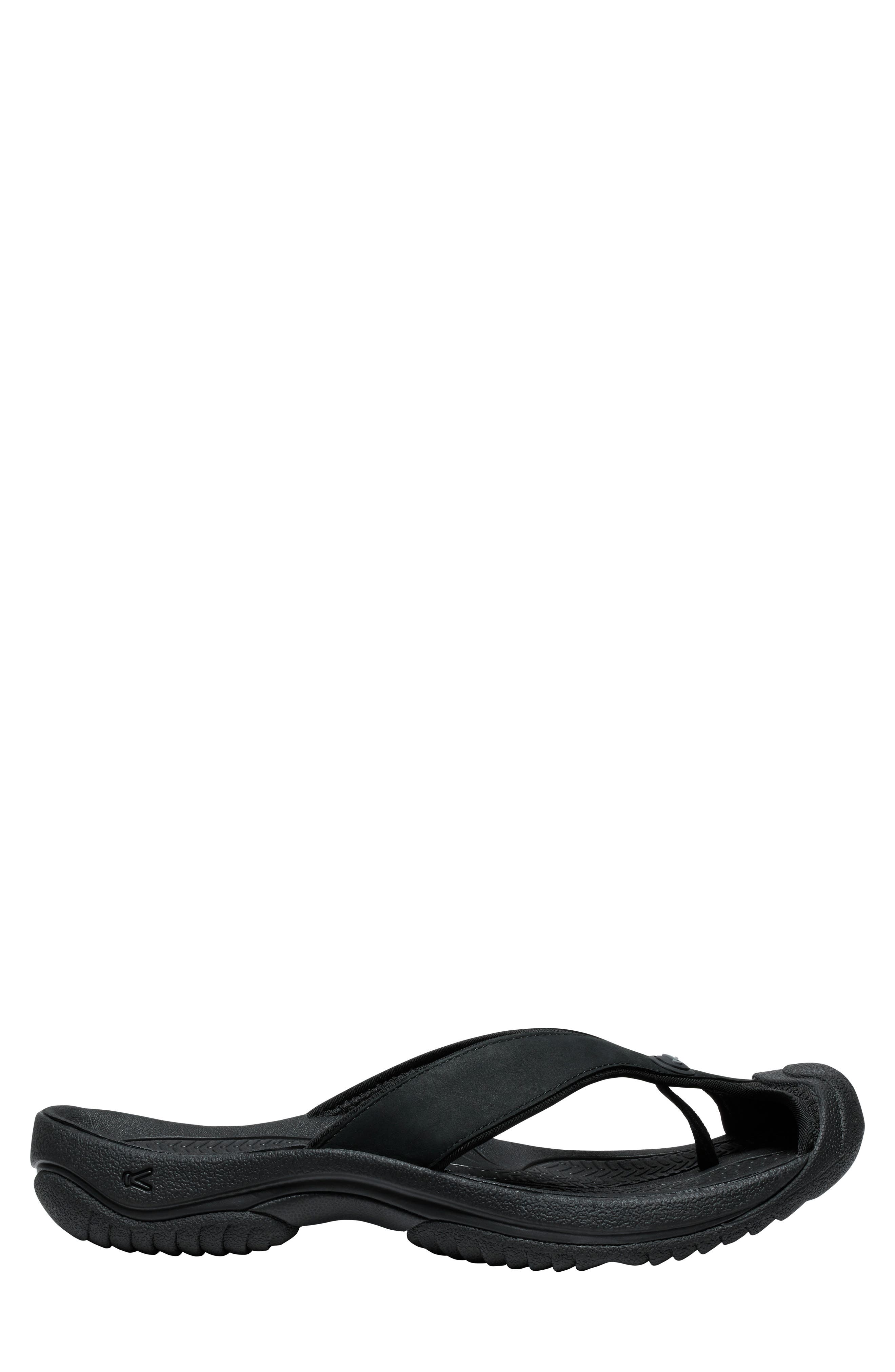 KEEN Waimea Flip Flop, Alternate, color, Black/ Black