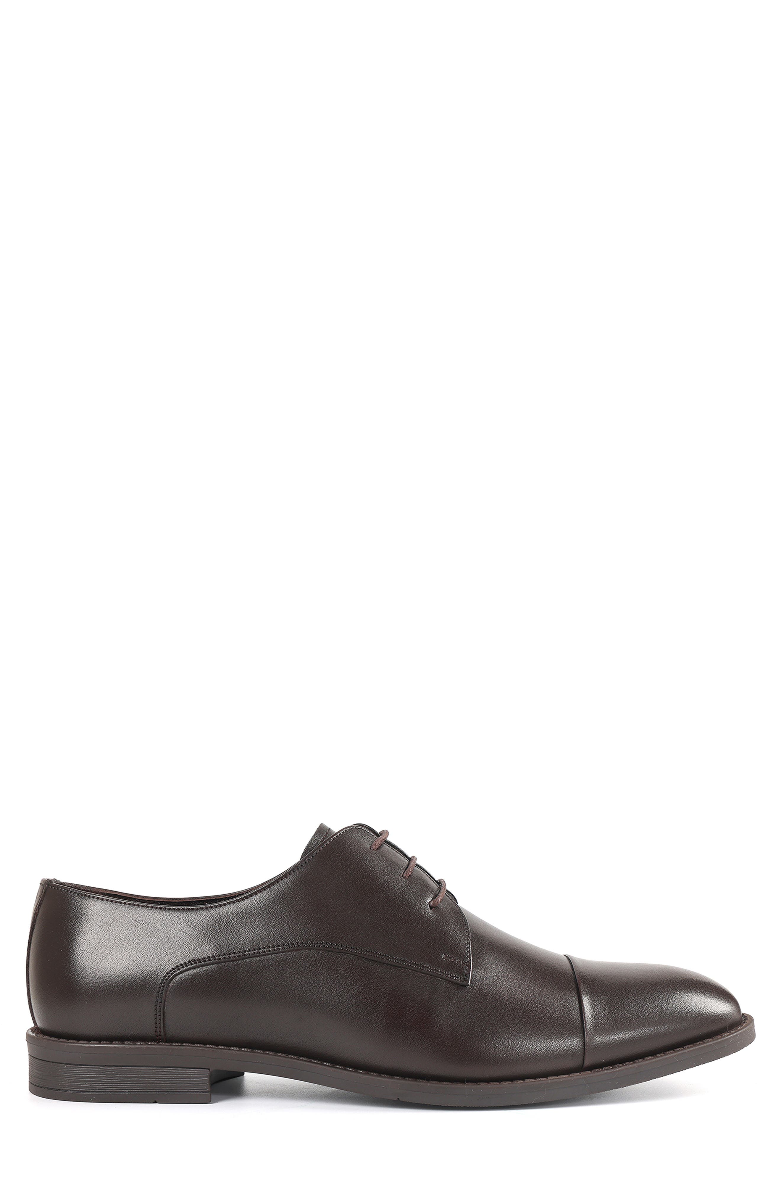 Indiana Cap Toe Derby, Alternate, color, DARK BROWN