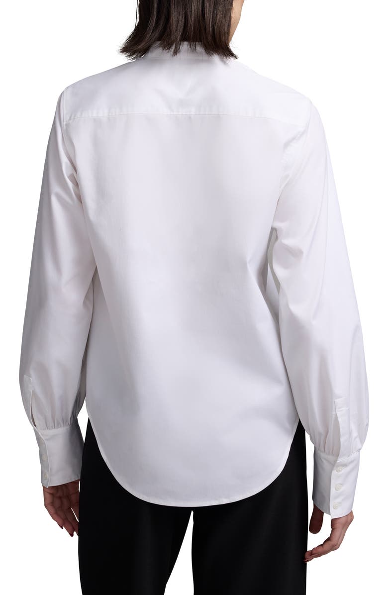 NIC+ZOE Anywhere Stretch Poplin Button-Up Shirt, Alternate, color, Paper White