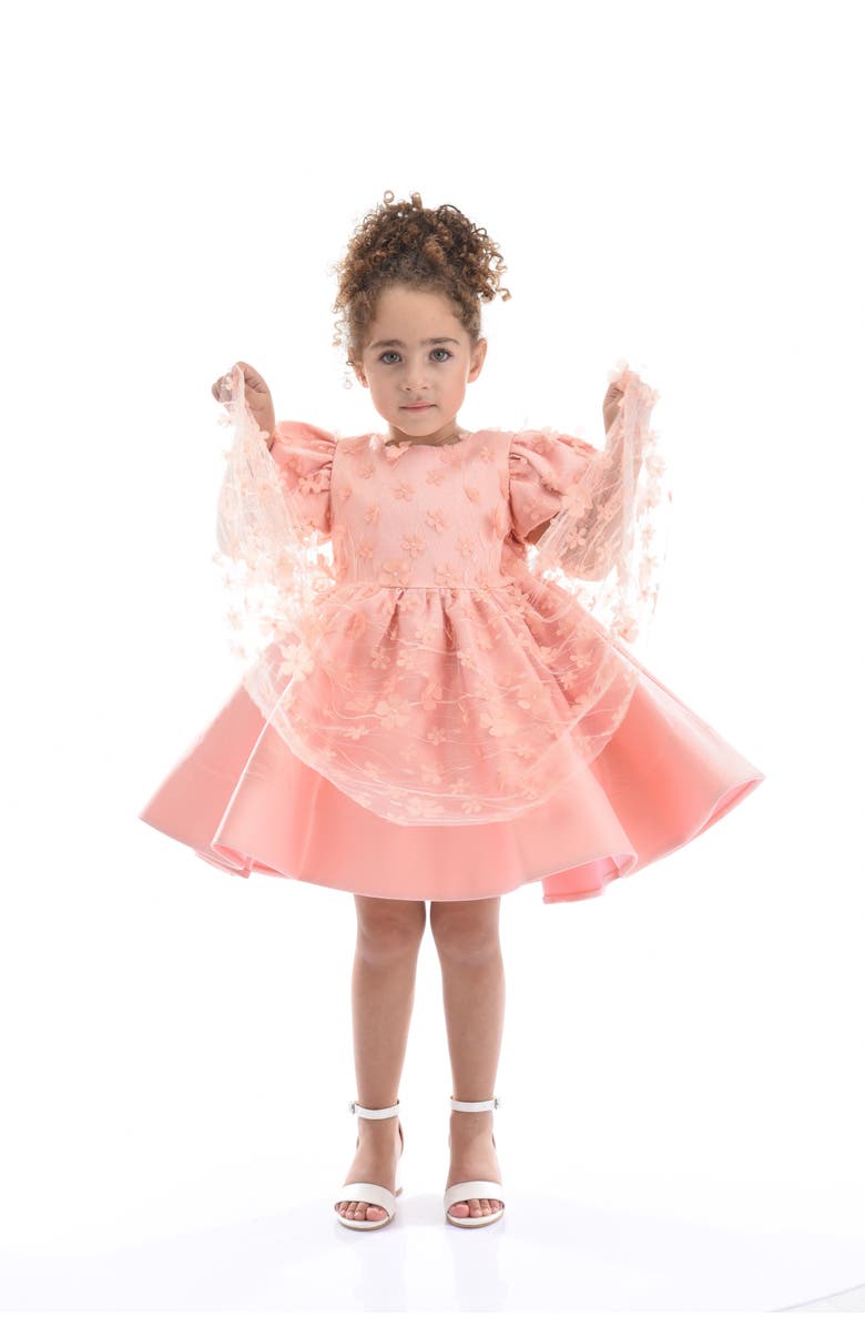 Tulleen Moneta Dress, Alternate, color, Coral