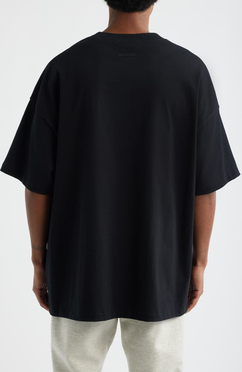 Fear of God Essentials Signature '90s Fit Logo T-Shirt, Alternate, color, Black