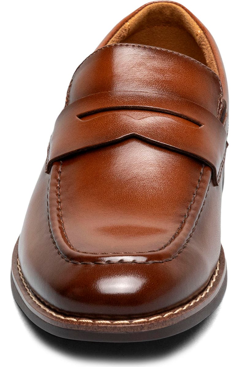 Florsheim Kids' Rucci Moc Toe Penny Loafer, Alternate, color, Cognac