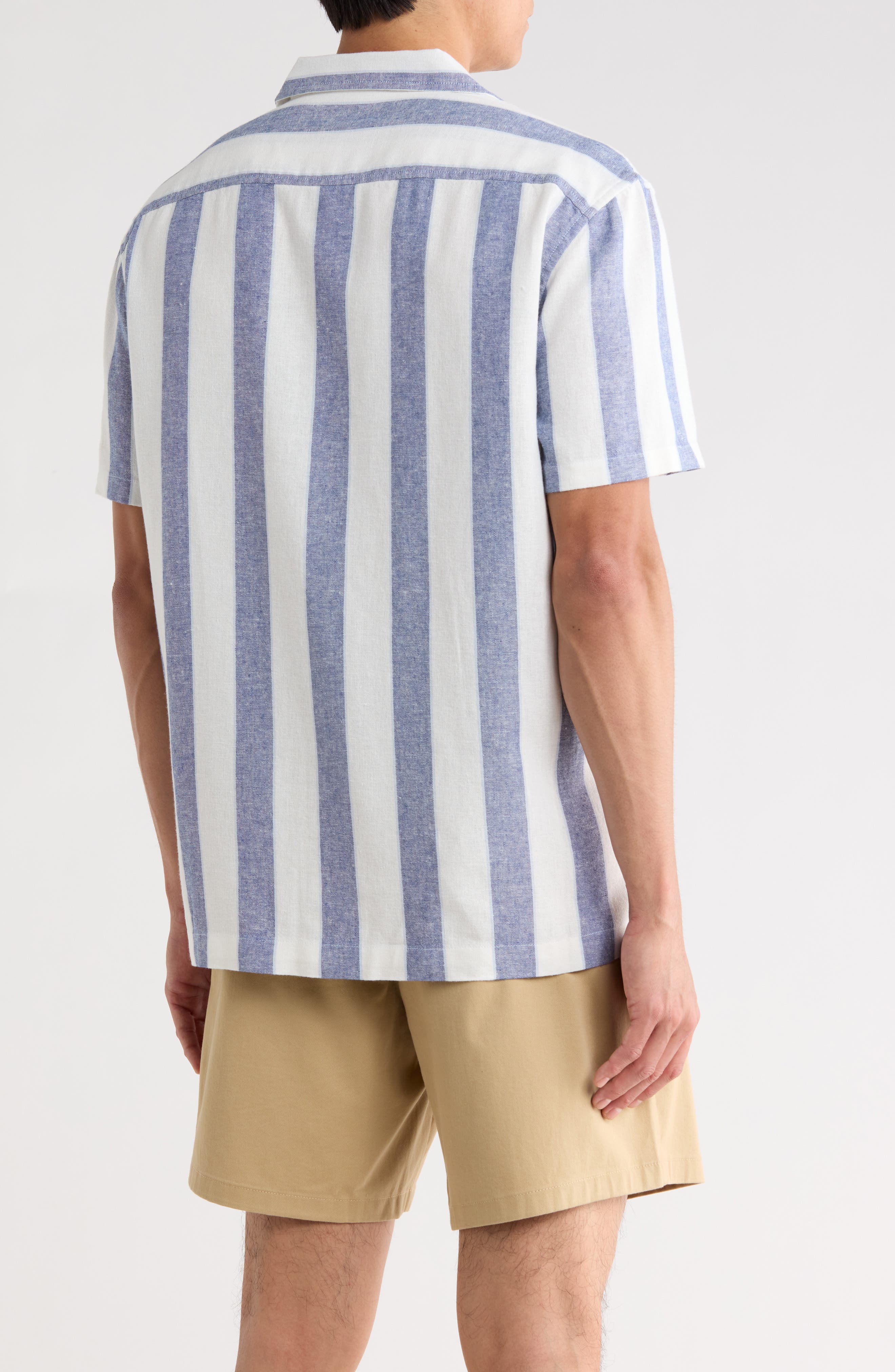 Linen Blend Camp Shirt - image 2