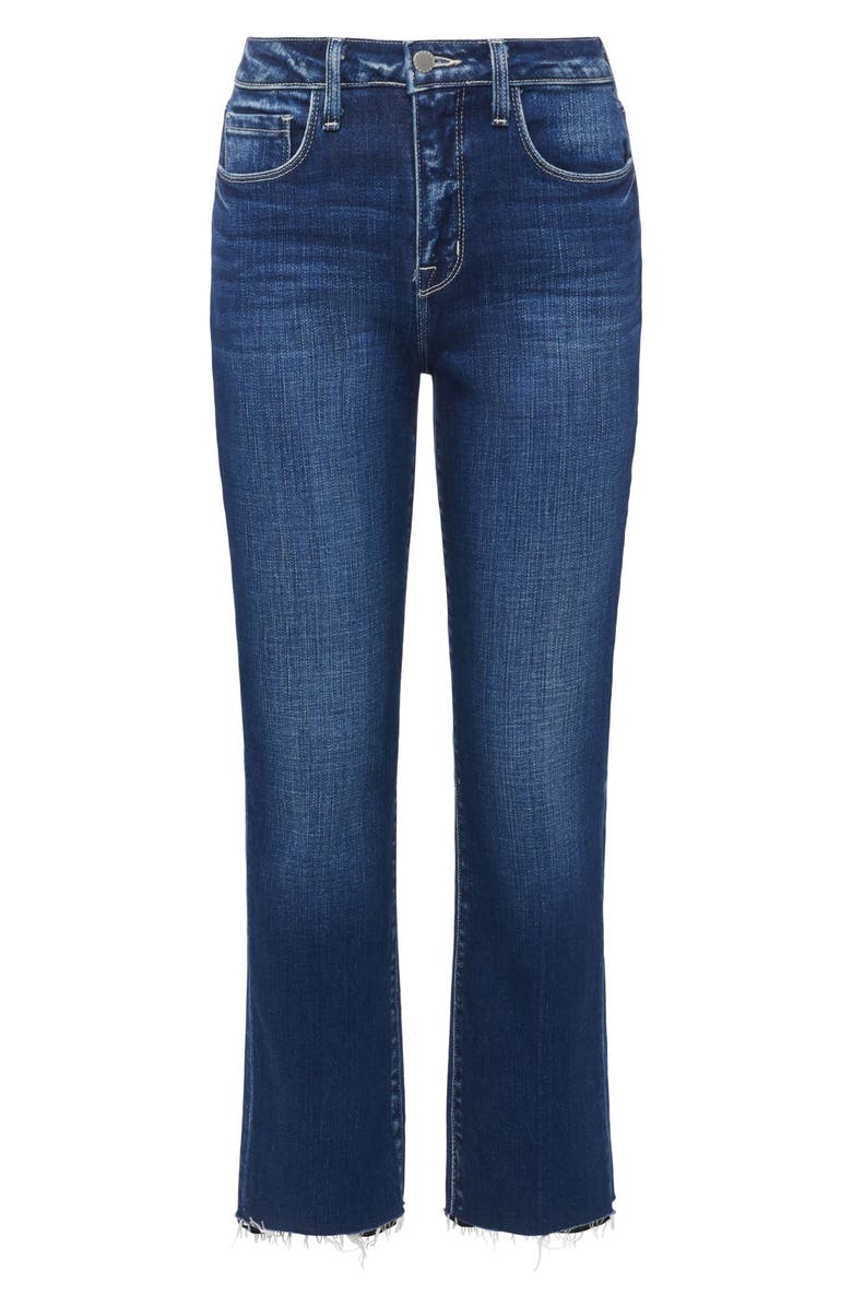 L'AGENCE Raw Hem Straight Leg Jeans, Alternate, color,
