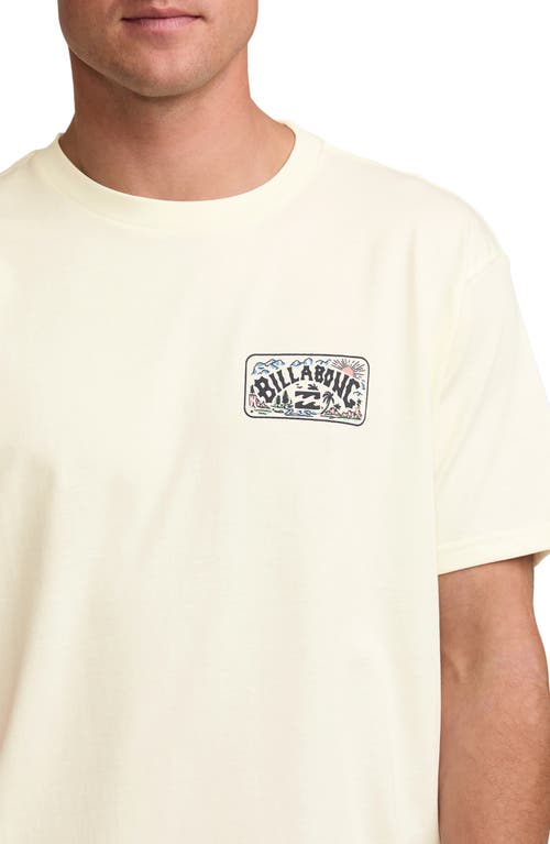 Billabong Scenic Arch Adventure Division Organic Cotton Graphic T-shirt In Off White