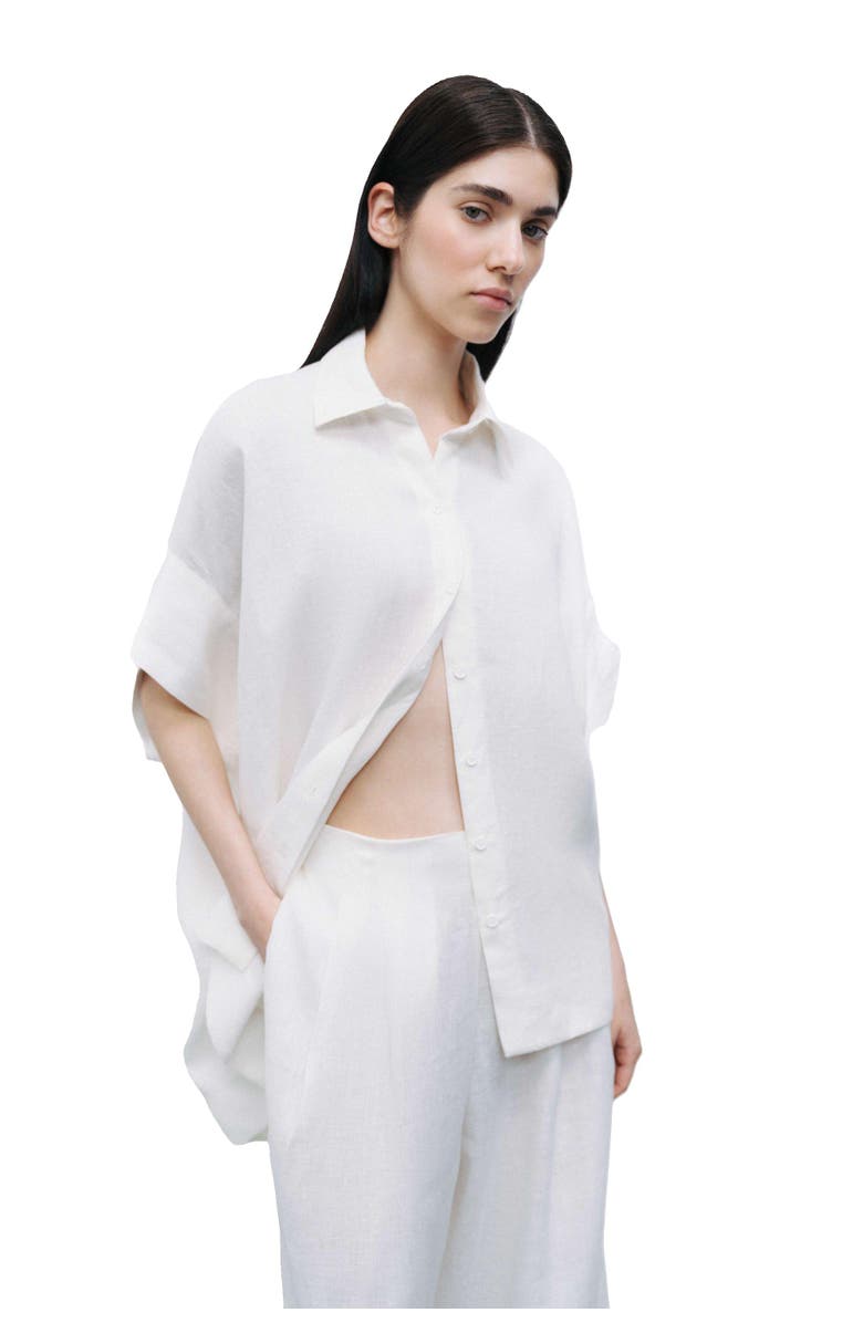 Nocturne Linen Double Leg Pants, Alternate, color,