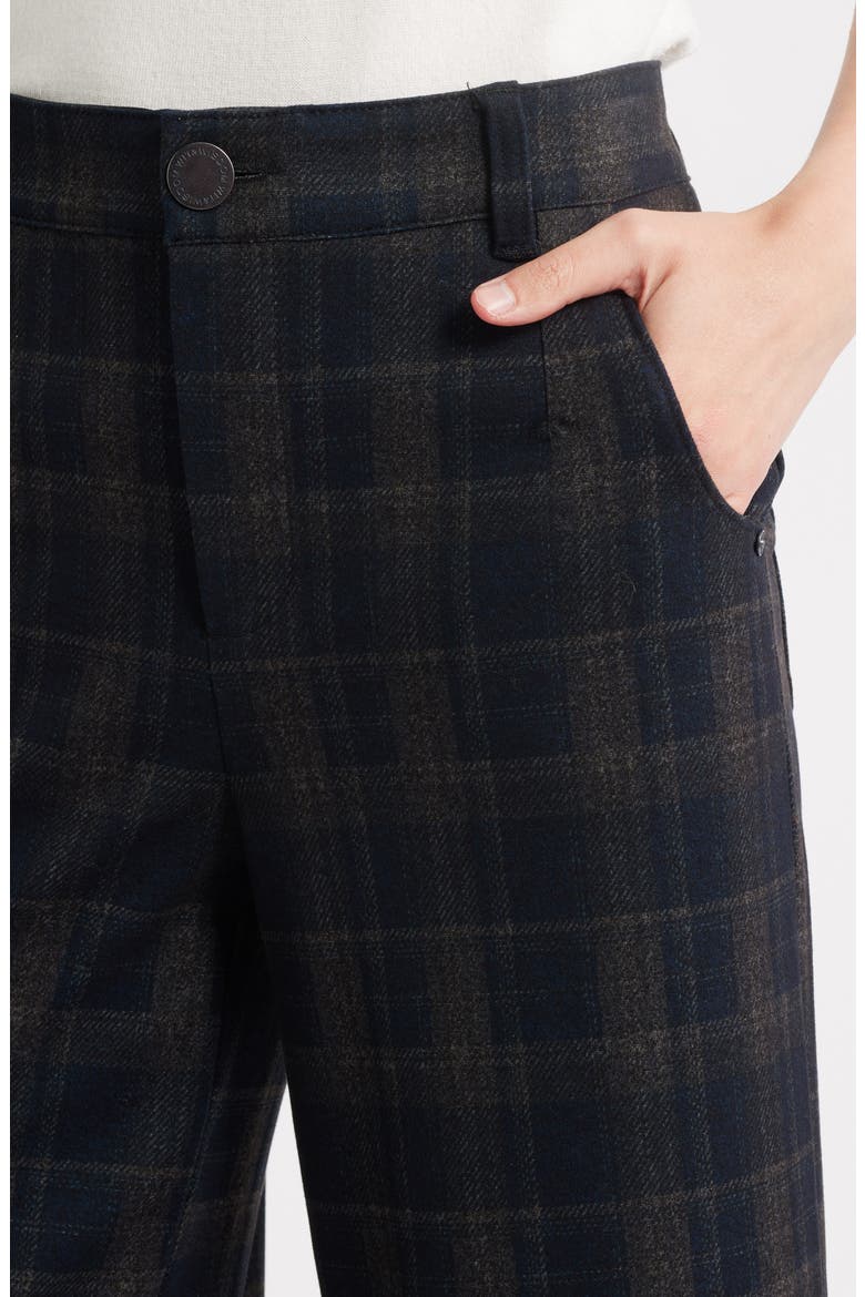 Whitney Skyrise Flat Front Wide Leg Pants, Alternate, color, ULTRA NAVY MULTI