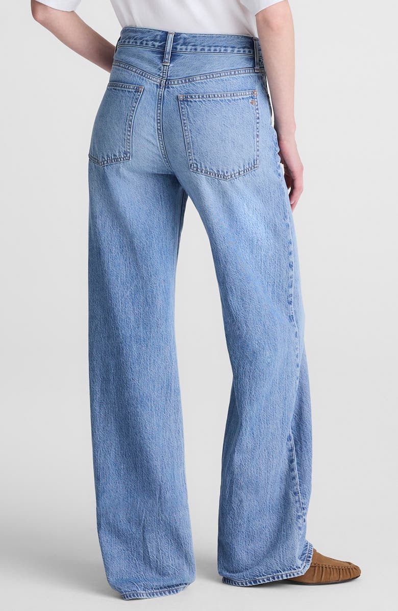 Madewell The Ultimate Wide Leg Drawstring Airy Denim Jeans, Alternate, color, Raebrook Wash
