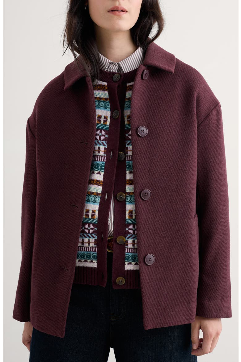 Beamwind Cocoon Coat, Main, color, DARK HELLEBORE